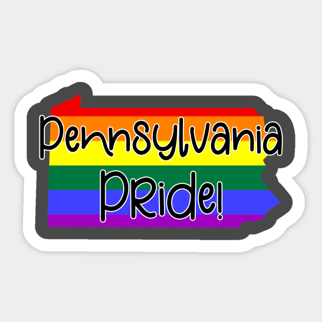 Pennsylvania Gay Pride Pennsylvania Gay Pride Sticker TeePublic
